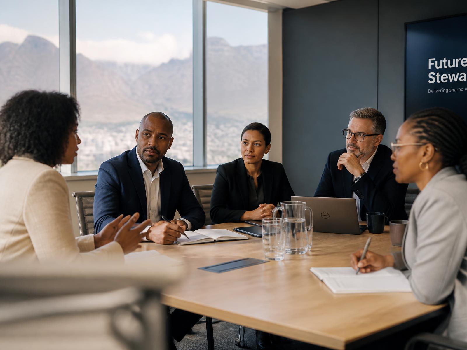 Consultants advising an employer team during a workplace relations meeting